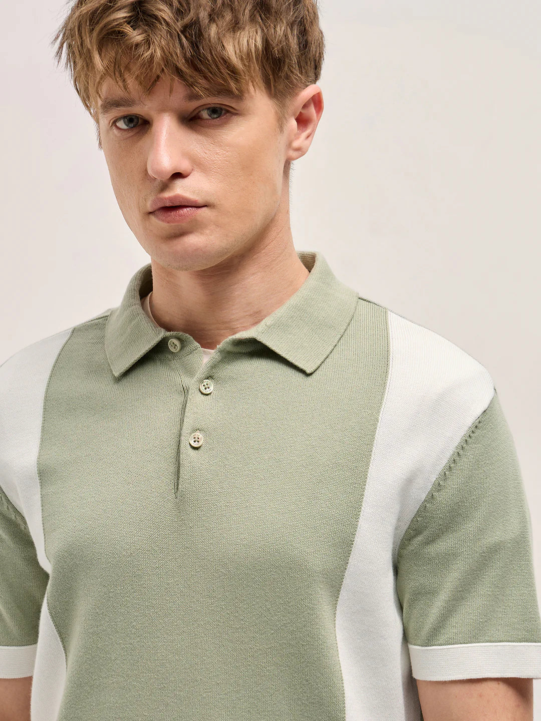 Men's Cotton Colorblock Slim Fit Polo - Image 5