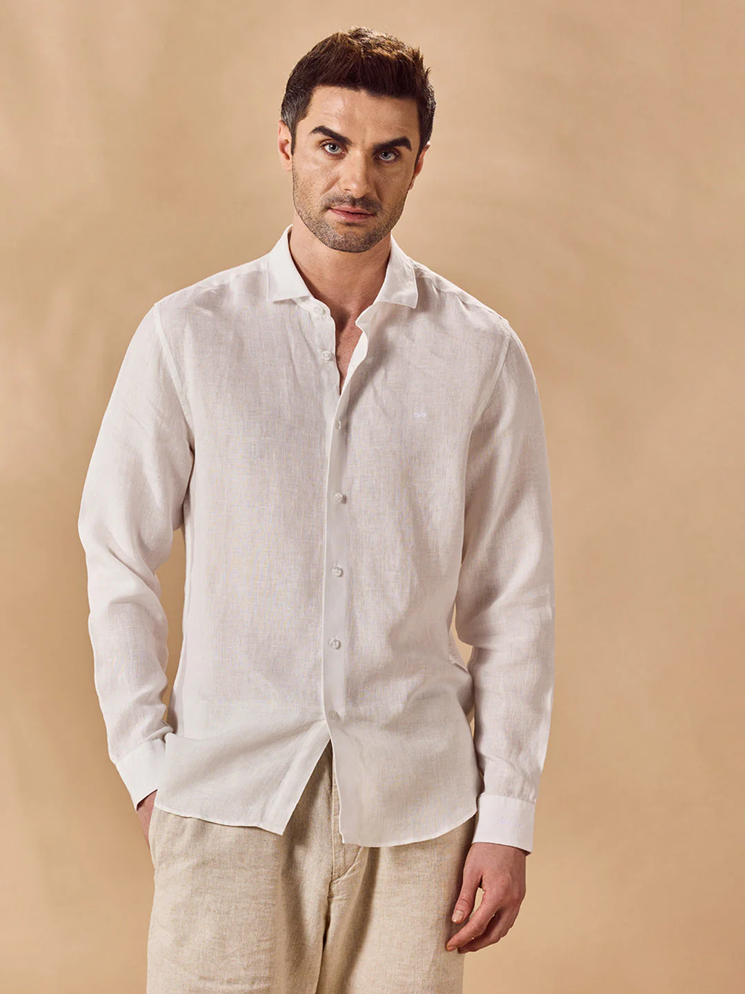 Aldeno Men White Casual Shirt (JAROM) - Image 2
