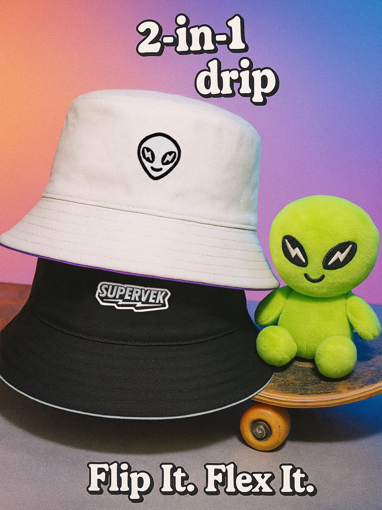 Alien Reversible Bucket Hat - Image 8