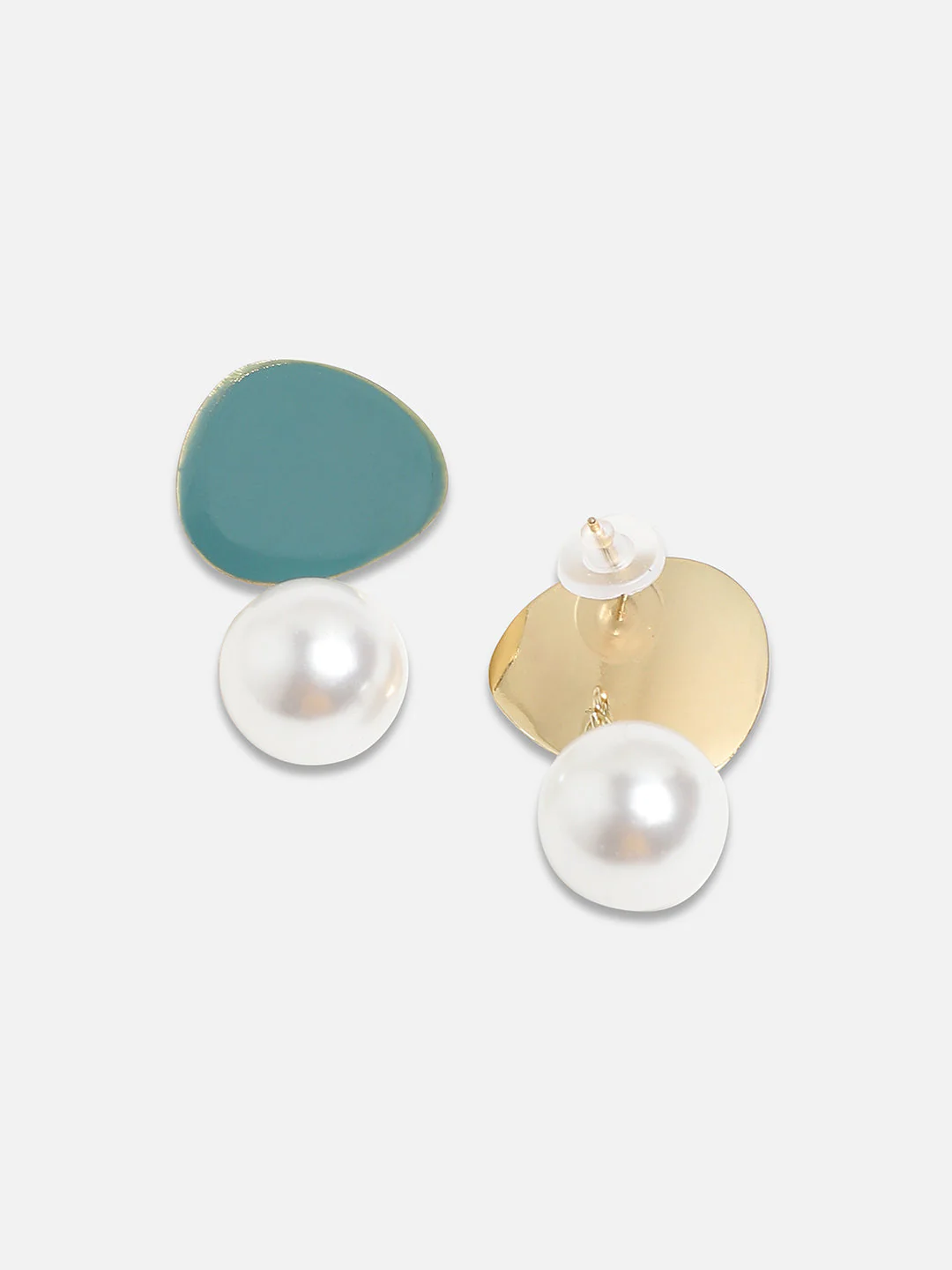 Artificial Beads Gold-Plated Drop Earrings - Image 5