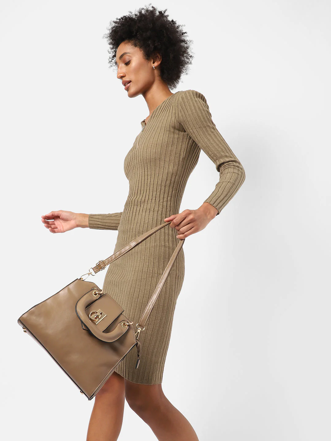 Carman Beige Handbag - Image 3