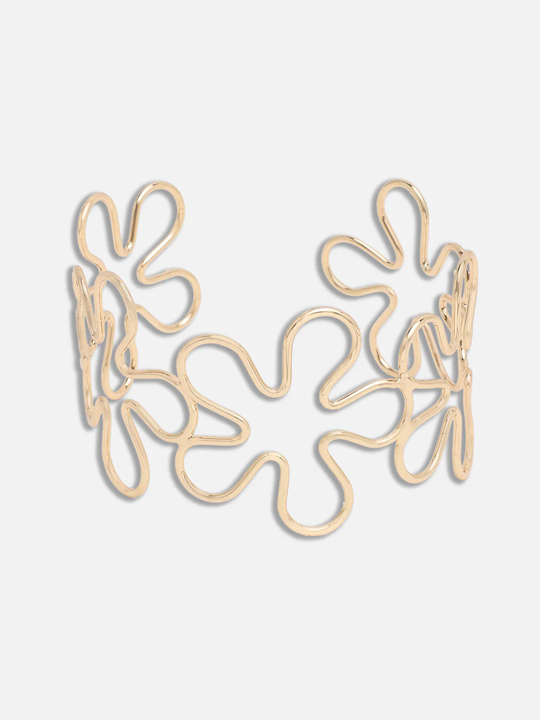 GOLD PLATED PARTY DESIGNER ARMLET FOR WOMEN - Image 5