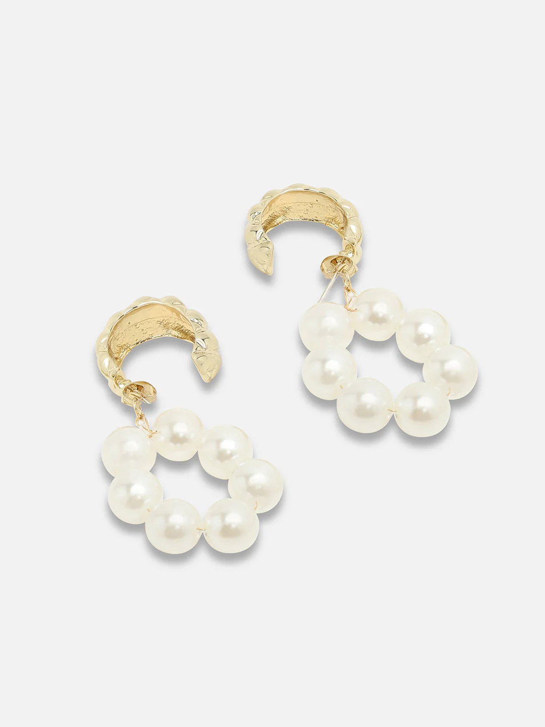 Gold Plated Party Designer Stone Drop Earring For Women - Image 4