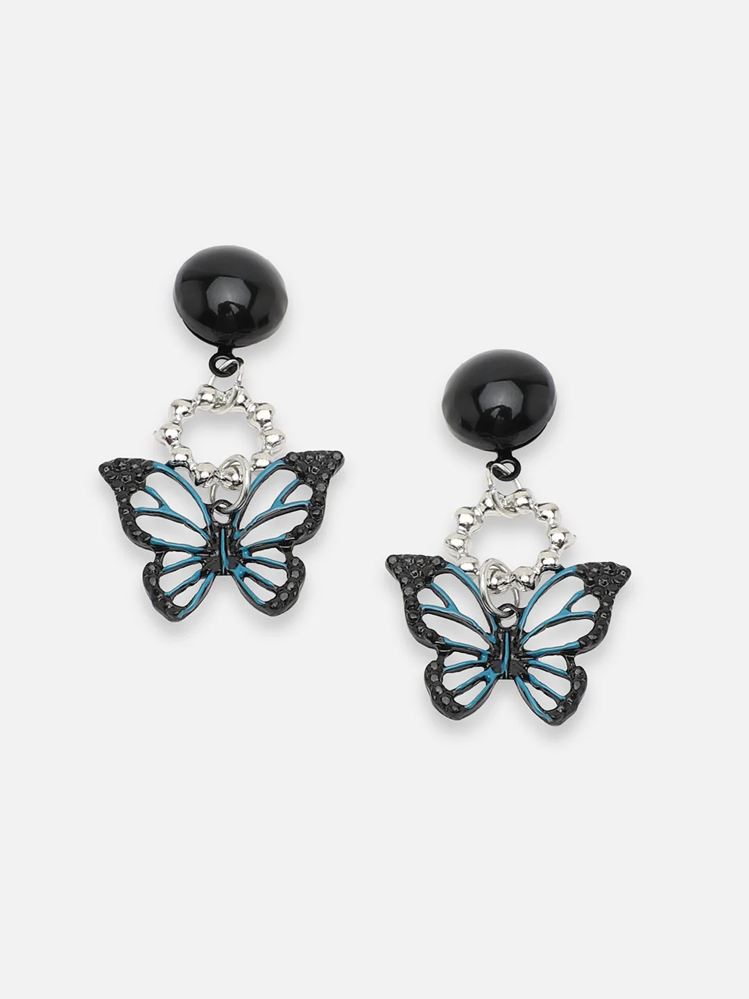 GOLD PLATED PARTY DESIGNER STONE DROP EARRING FOR WOMEN - Image 5