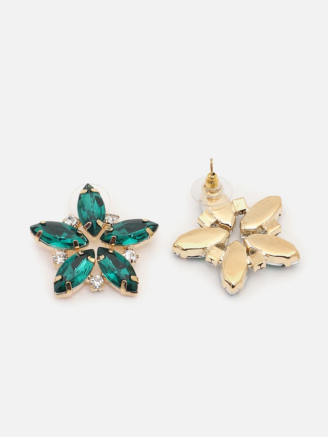 Gold Plated Party Designer Stone Stud For Women - Image 5