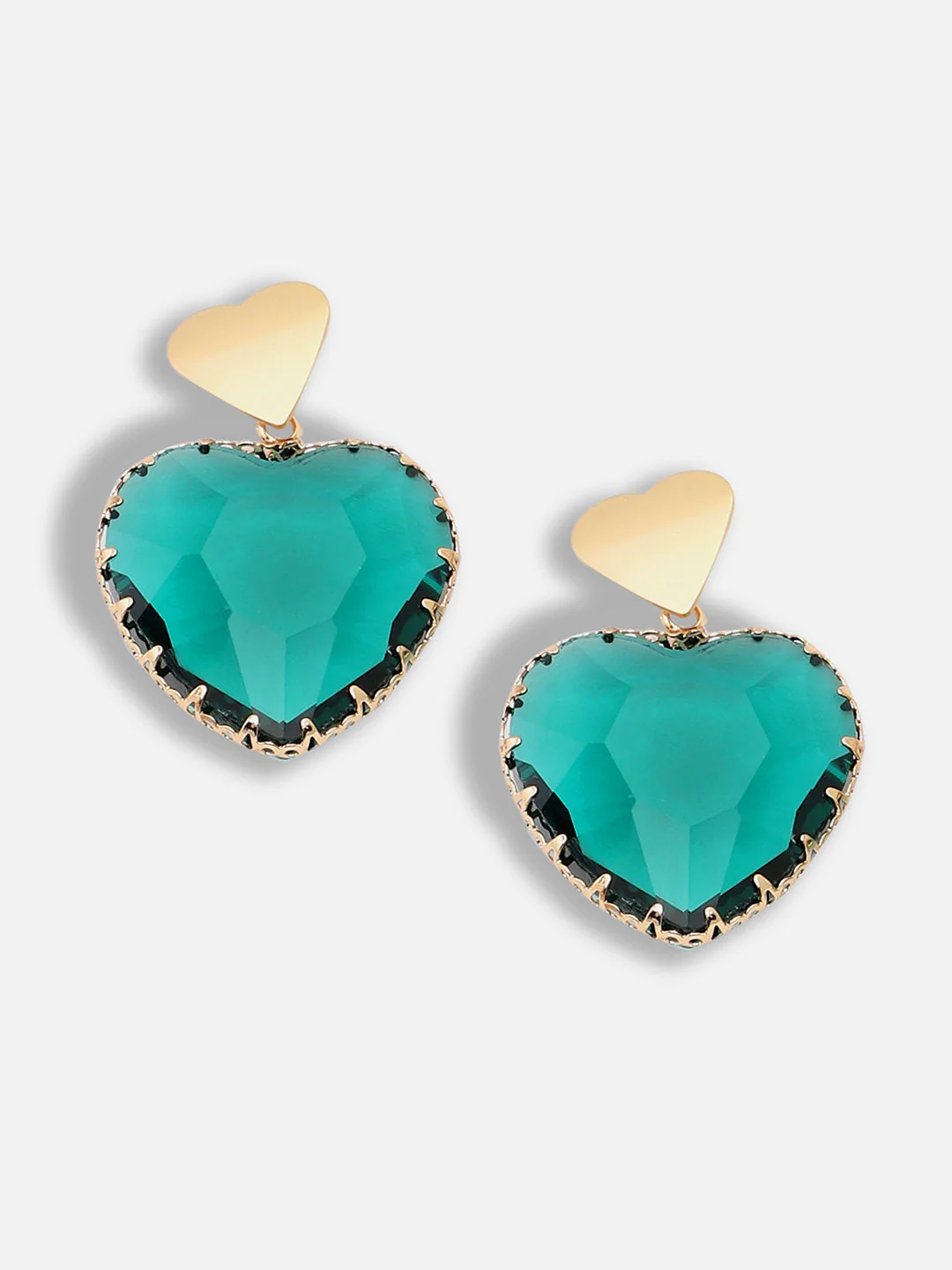 Gold Plated Party Designer Stone Drop Earring For Women - Image 5