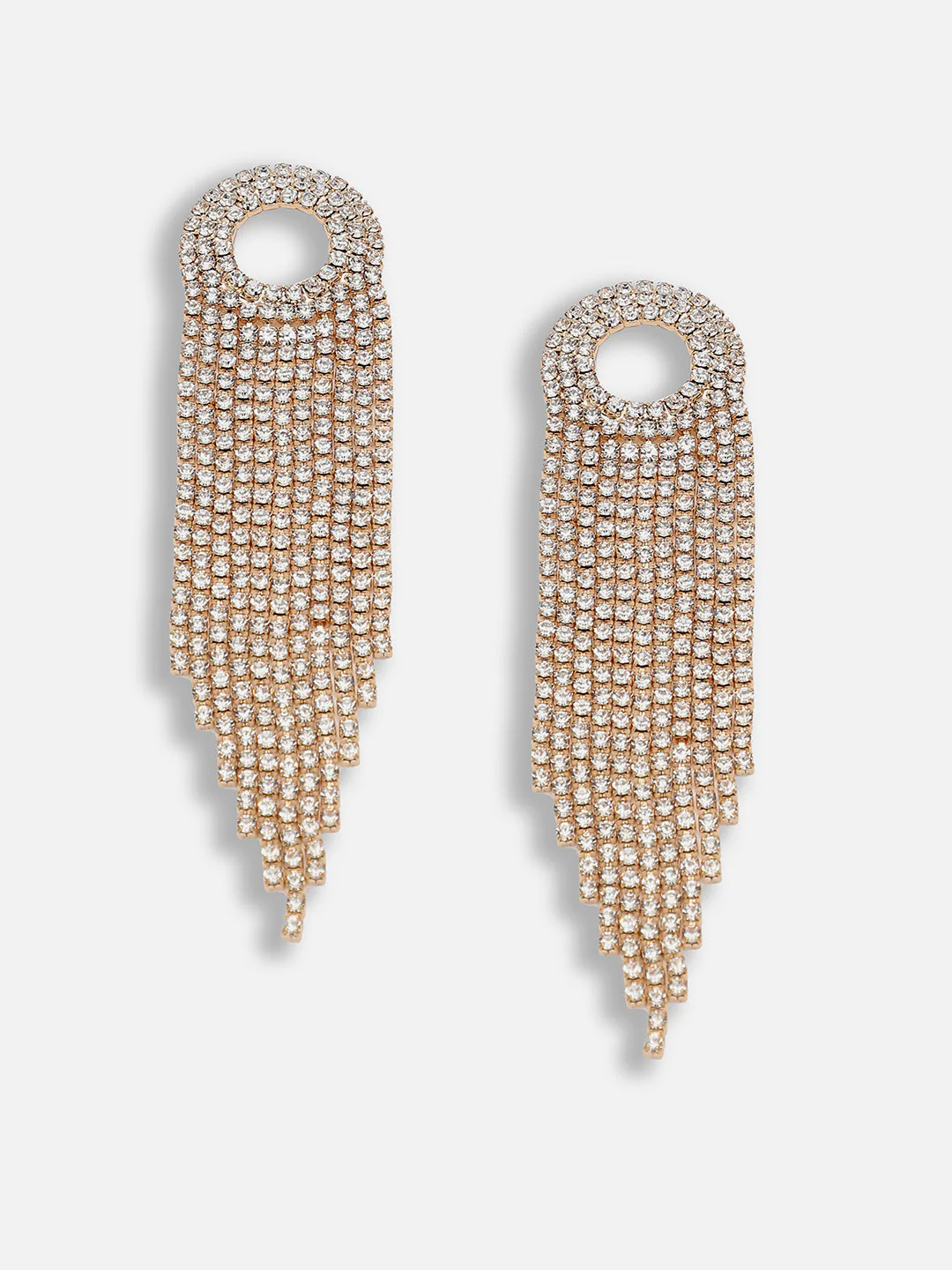Gold Plated Party Designer Stone Drop Earring For Women - Image 5