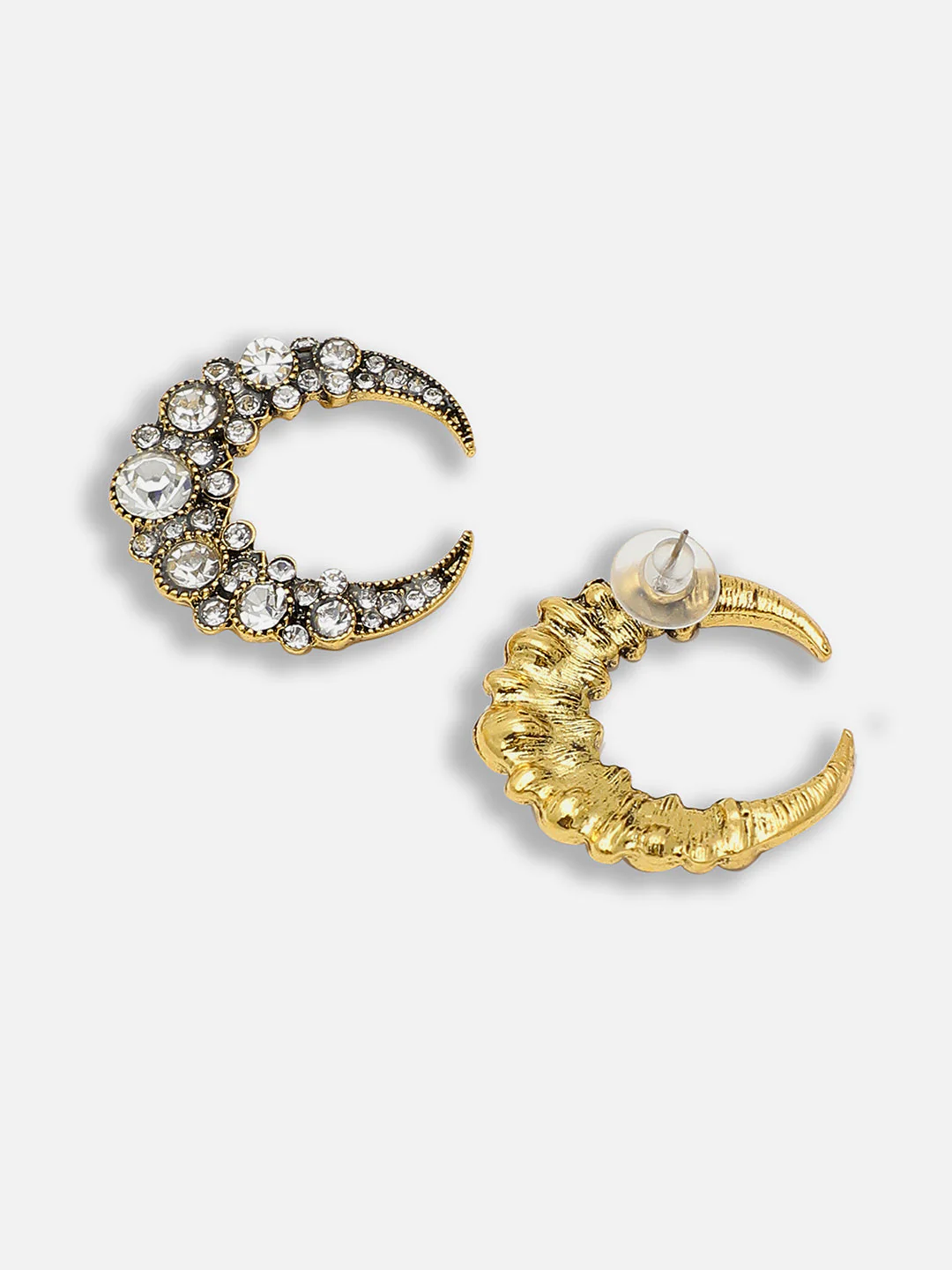 Gold Plated Party Designer Stone Stud For Women - Image 4