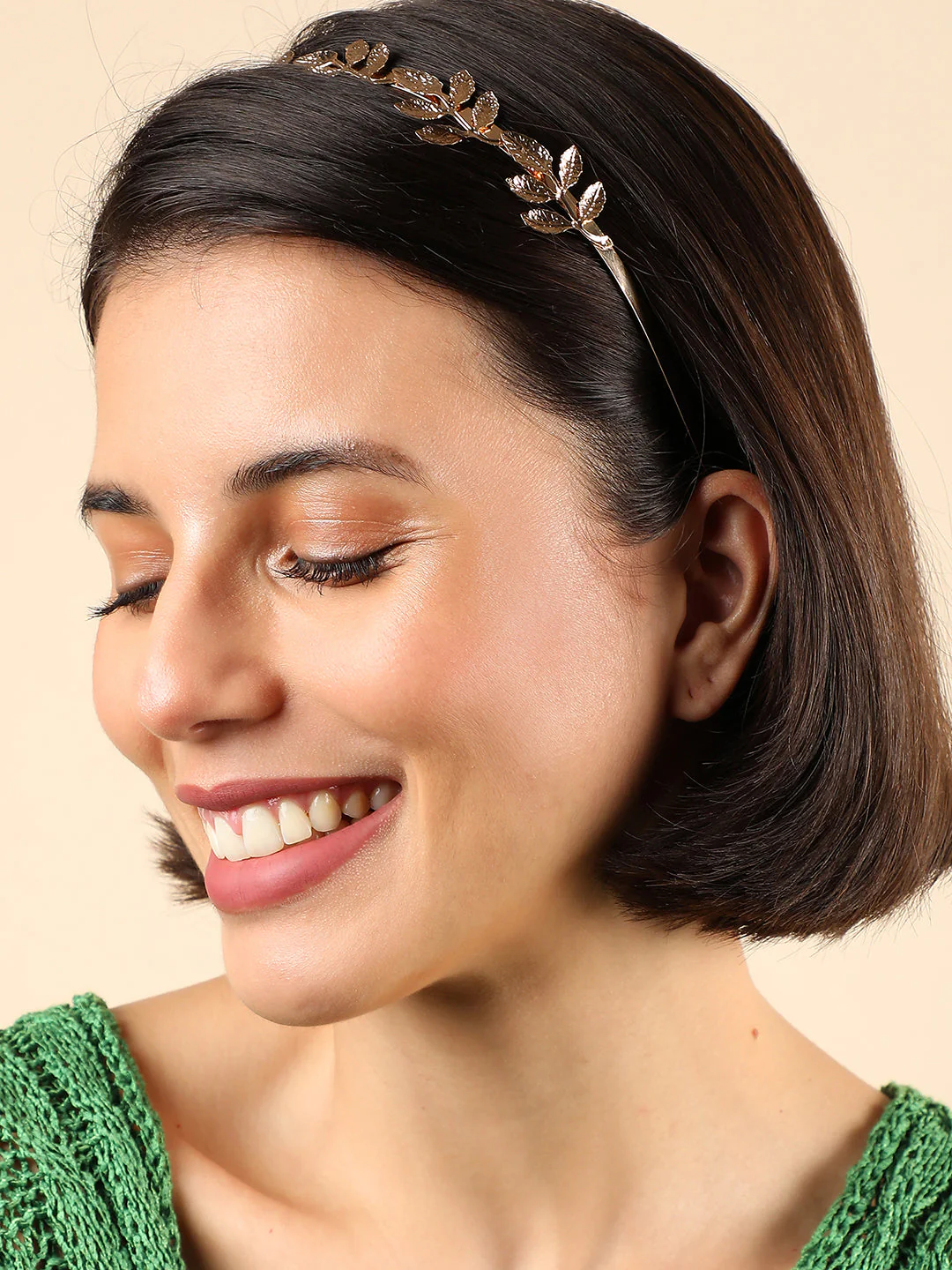 Gold Plated Designer Hairband - Image 3