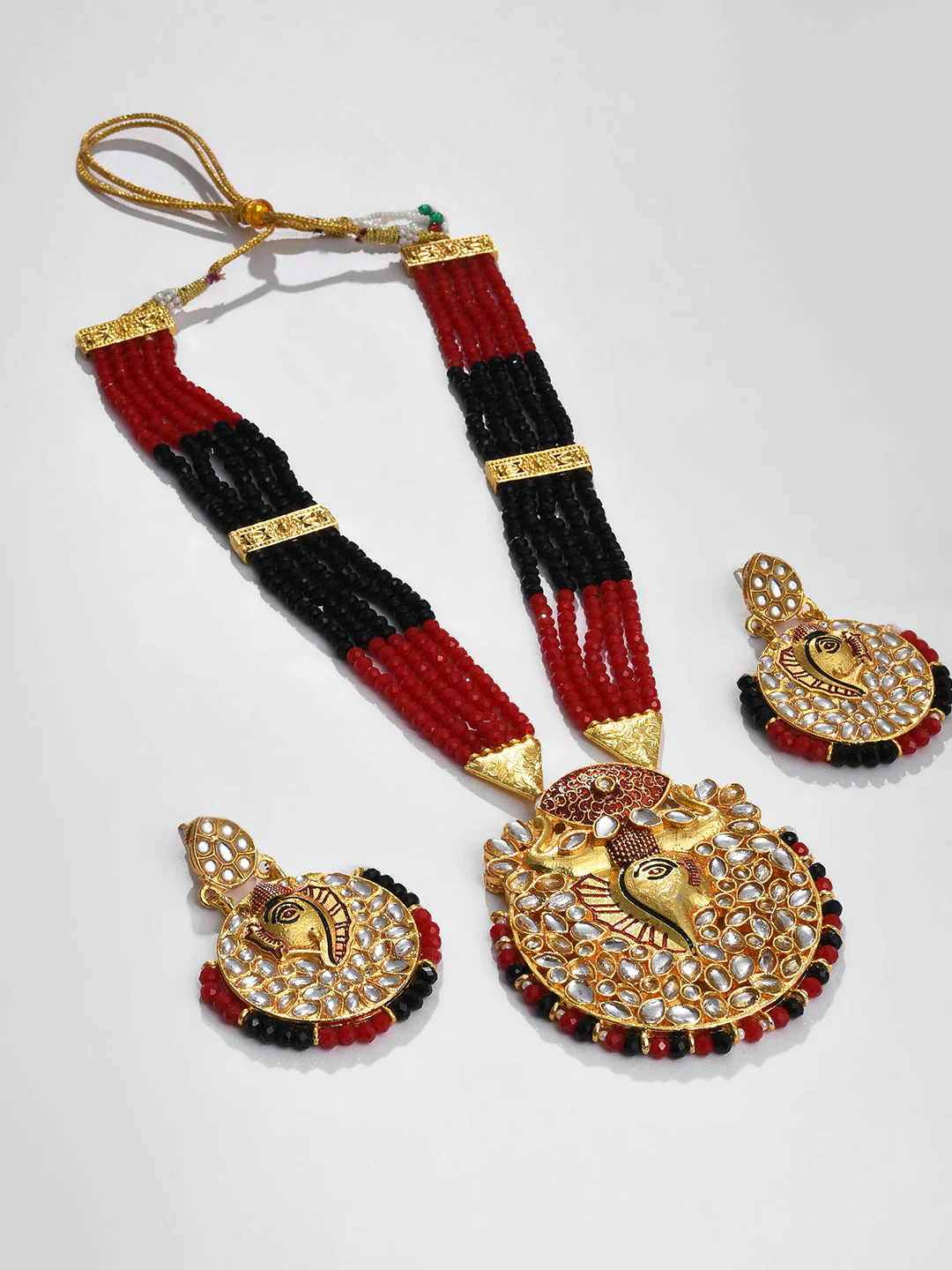KUNDAN GANESHA NECKLACE SET - Image 2