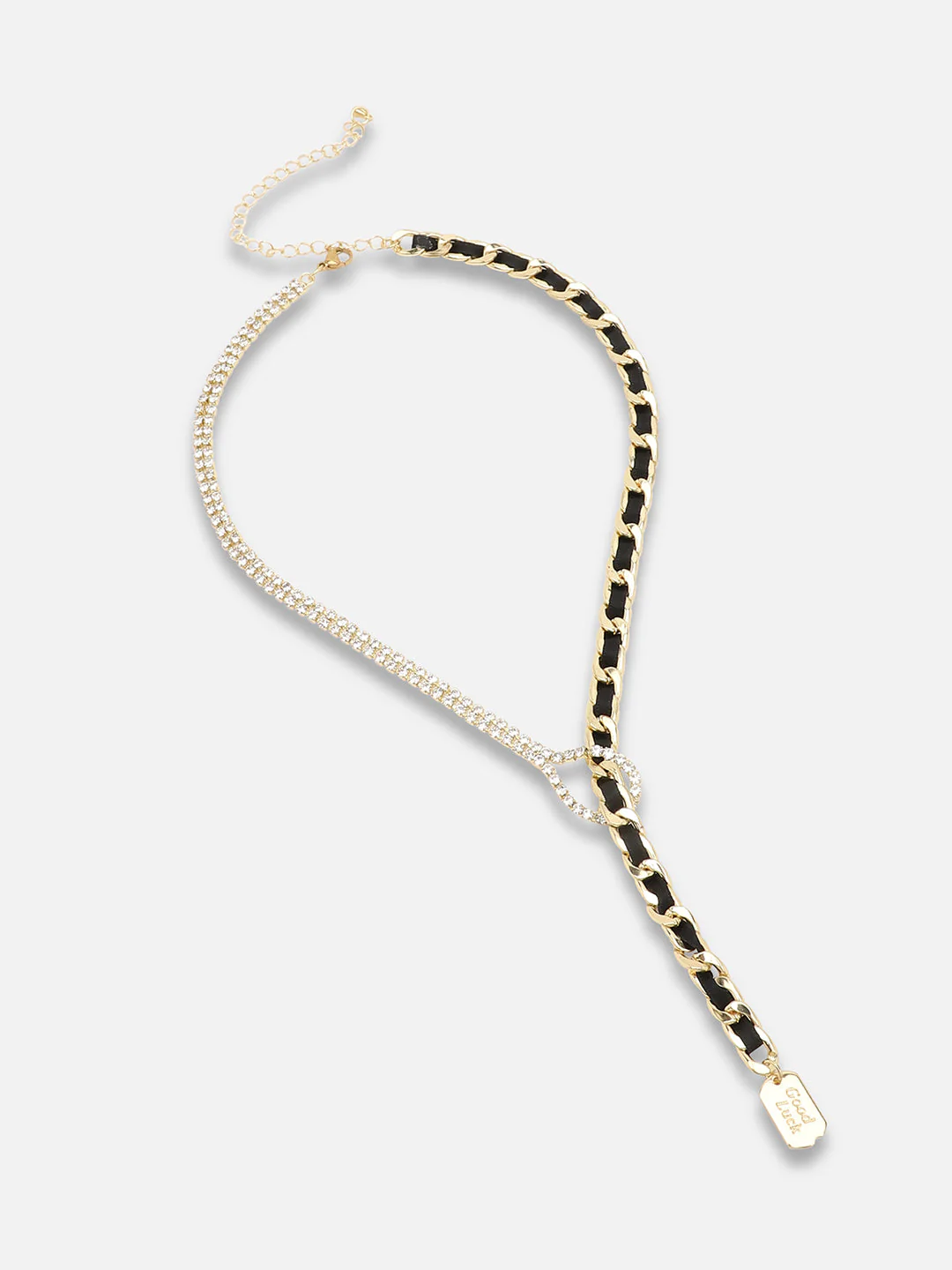 Gold Plated Party Designer Stone Necklace For Women - Image 4