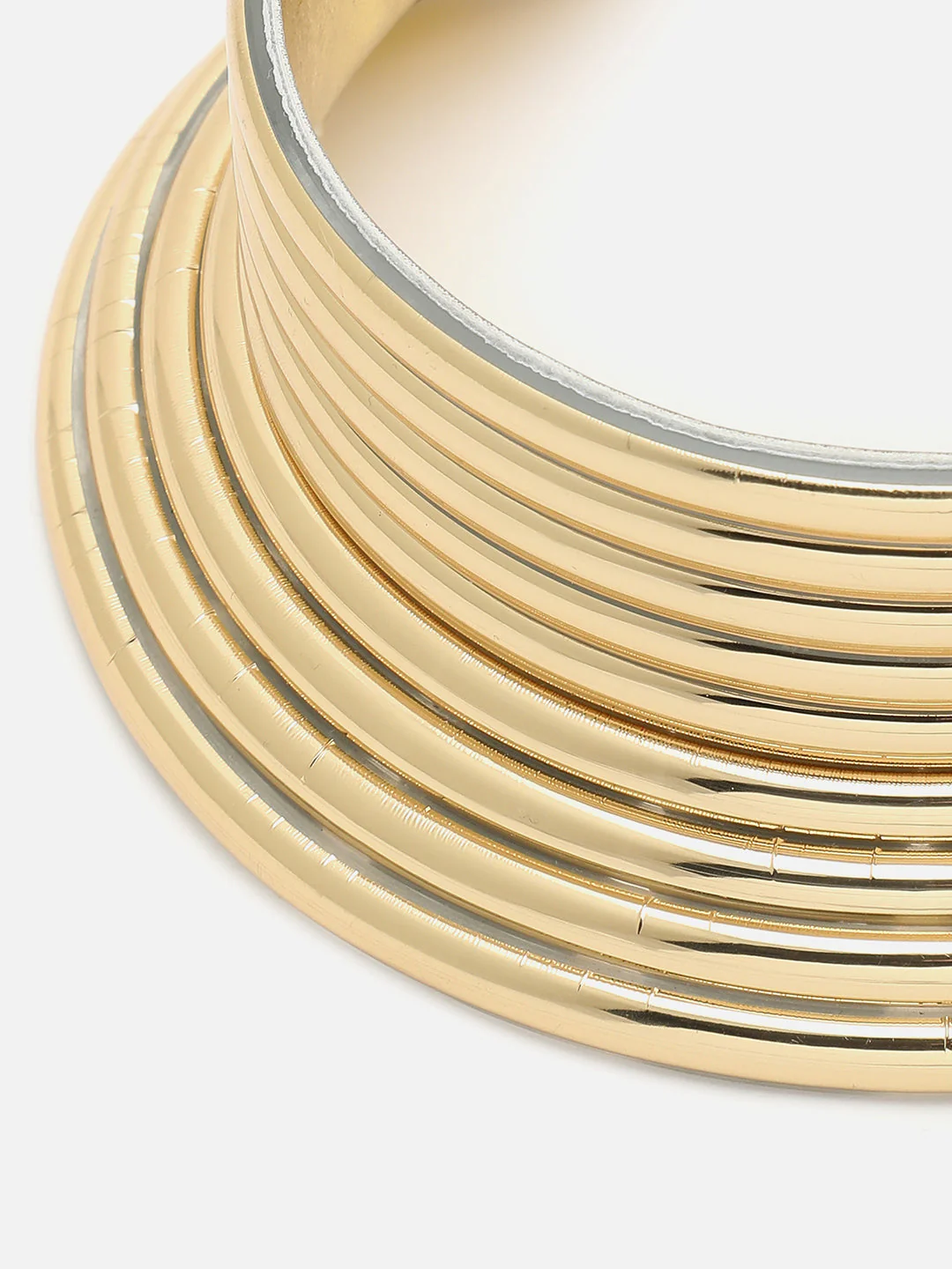 GOLD PLATED CHOKER NECKLACE WITH EARRINGS - Image 3