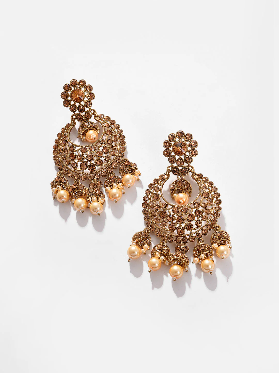 Gold Plated Beaded Choker, Maag Tikka And Earring Set - Image 4