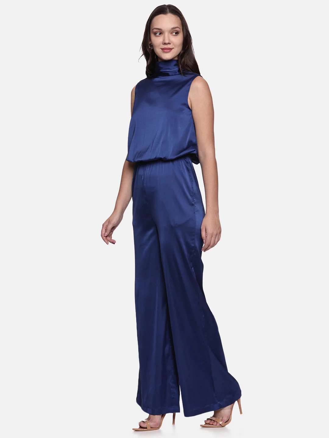 IS.U Blue Halter Neck Jumpsuit - Image 5