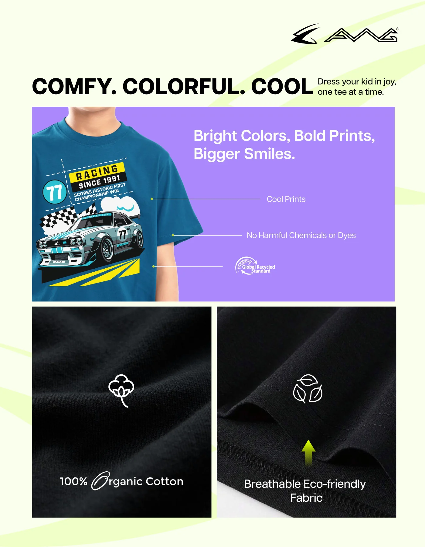 Boy's Organic Cotton Printed T-Shirts - Image 6