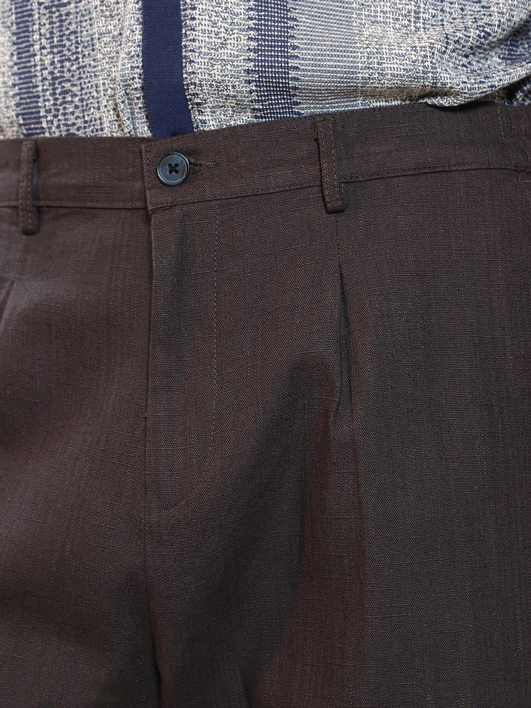 Brown Cotton Trousers - Image 7