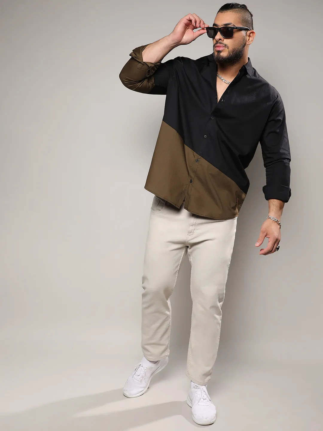 Casual Collorblock Shirt - Image 6