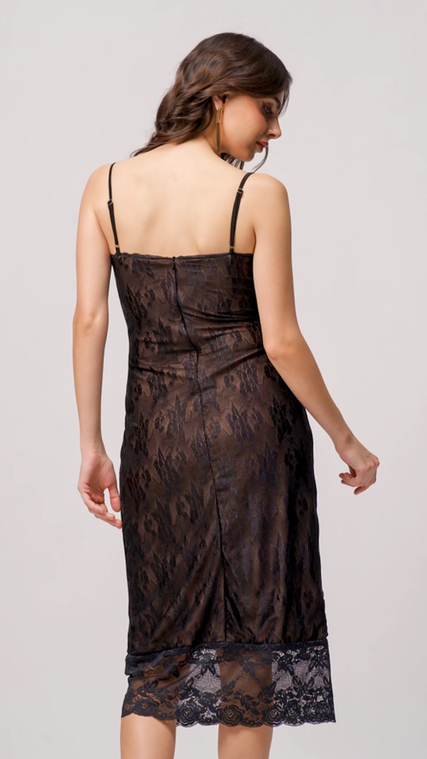 Detail Lace Bodycon Dress - Image 6