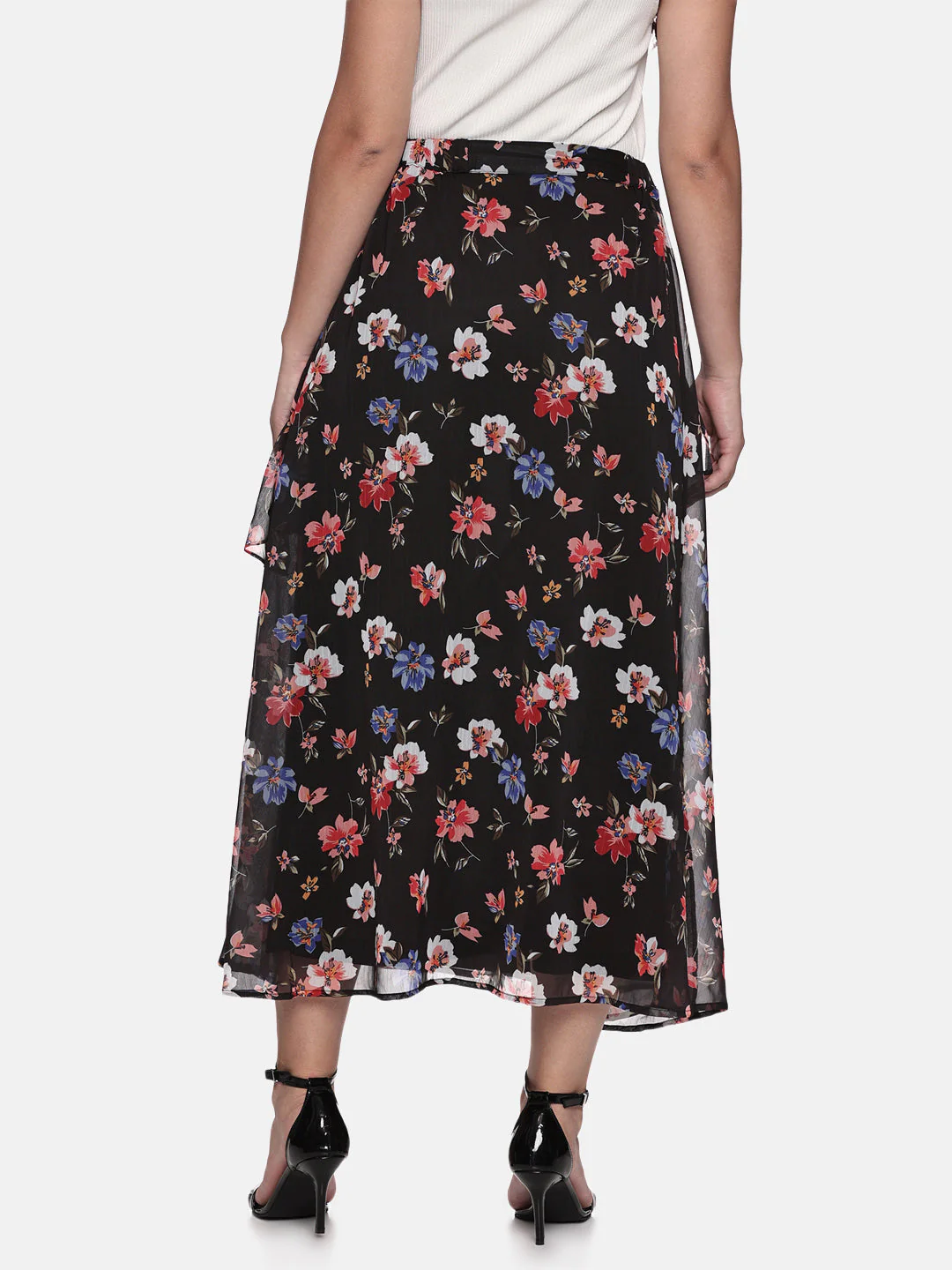 IS.U Floral Black Skirt - Image 4