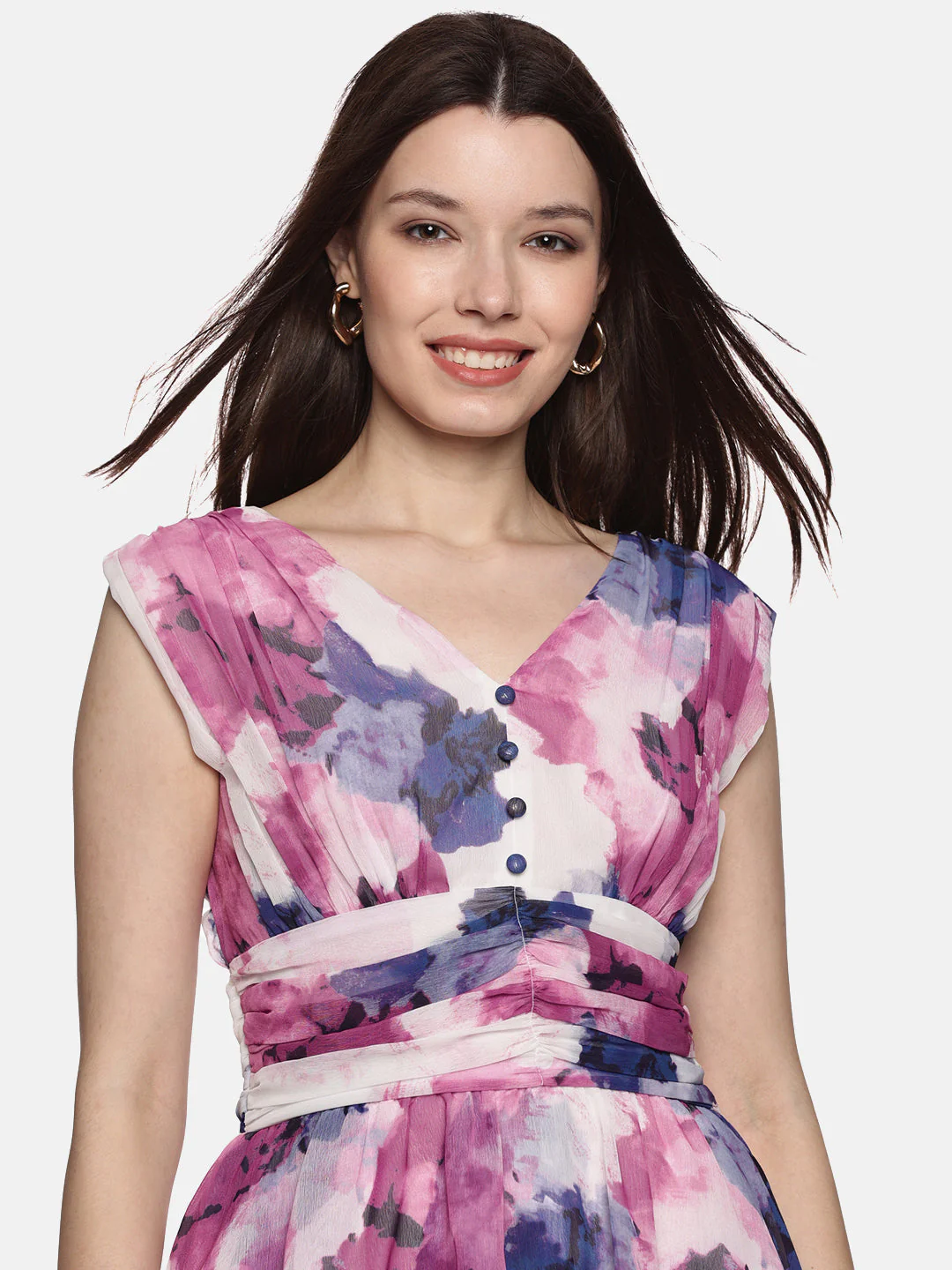 IS.U Floral Multicolor Tiered Dress - Image 6