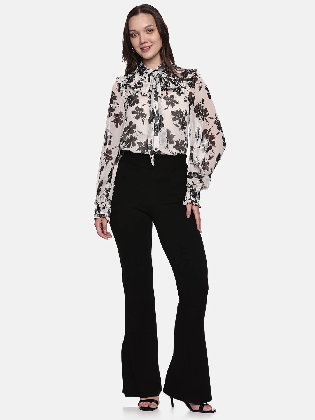 IS.U Floral Off White Skirt and Top Co-ord set - Image 9