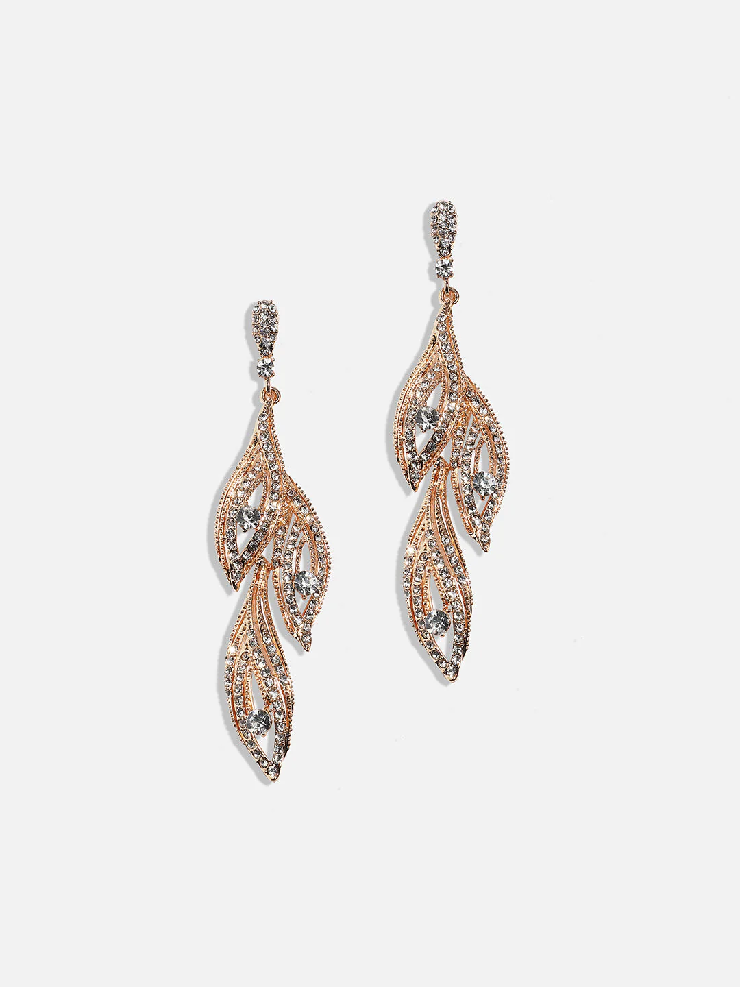 Gold-Plated Contemporary Drop Earrings - Image 4