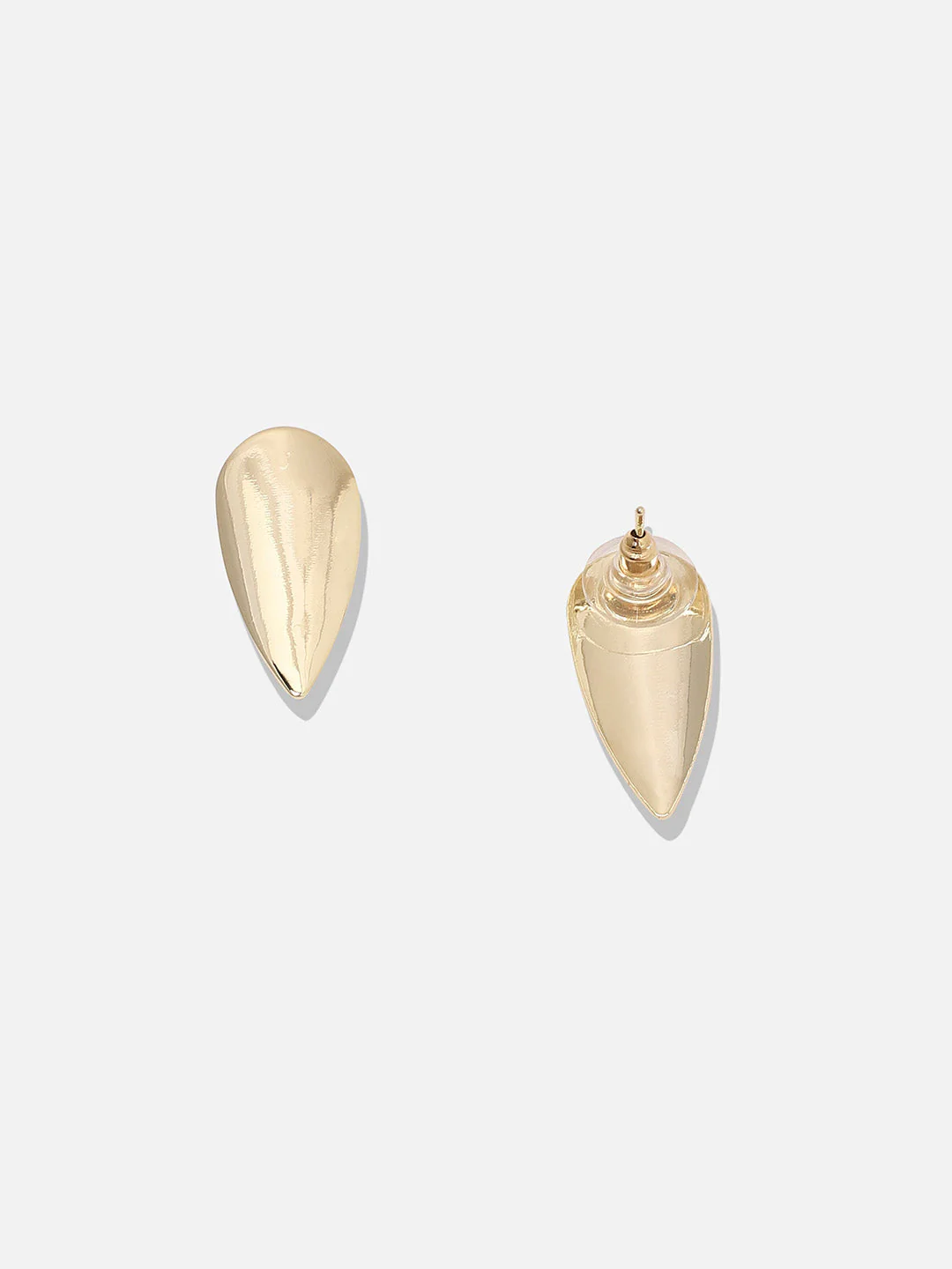 Gold-Plated Contemporary Stud Earrings - Image 5
