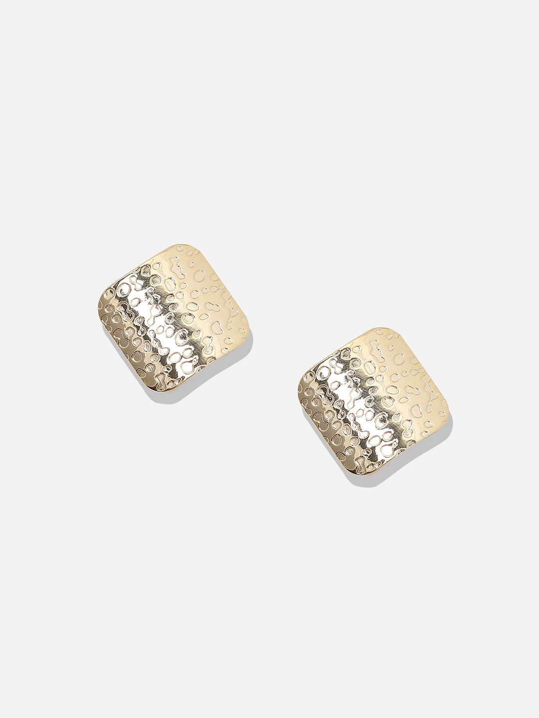 Gold-Plated Contemporary Studs Earrings - Image 4