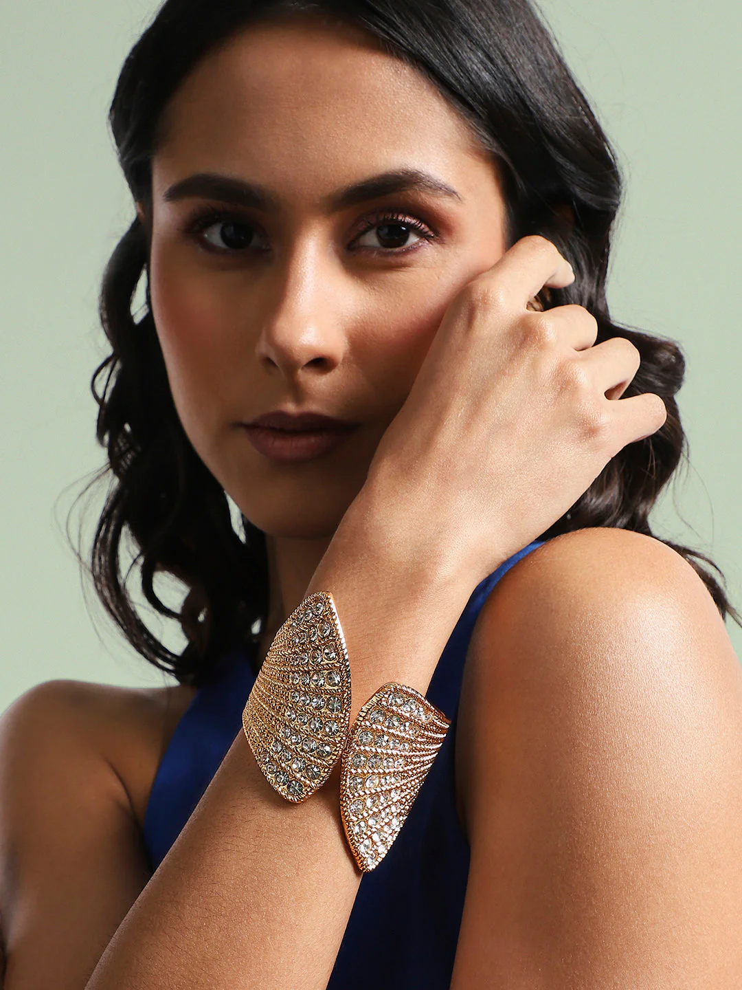 Gold-Plated Cuff Bracelet - Image 2