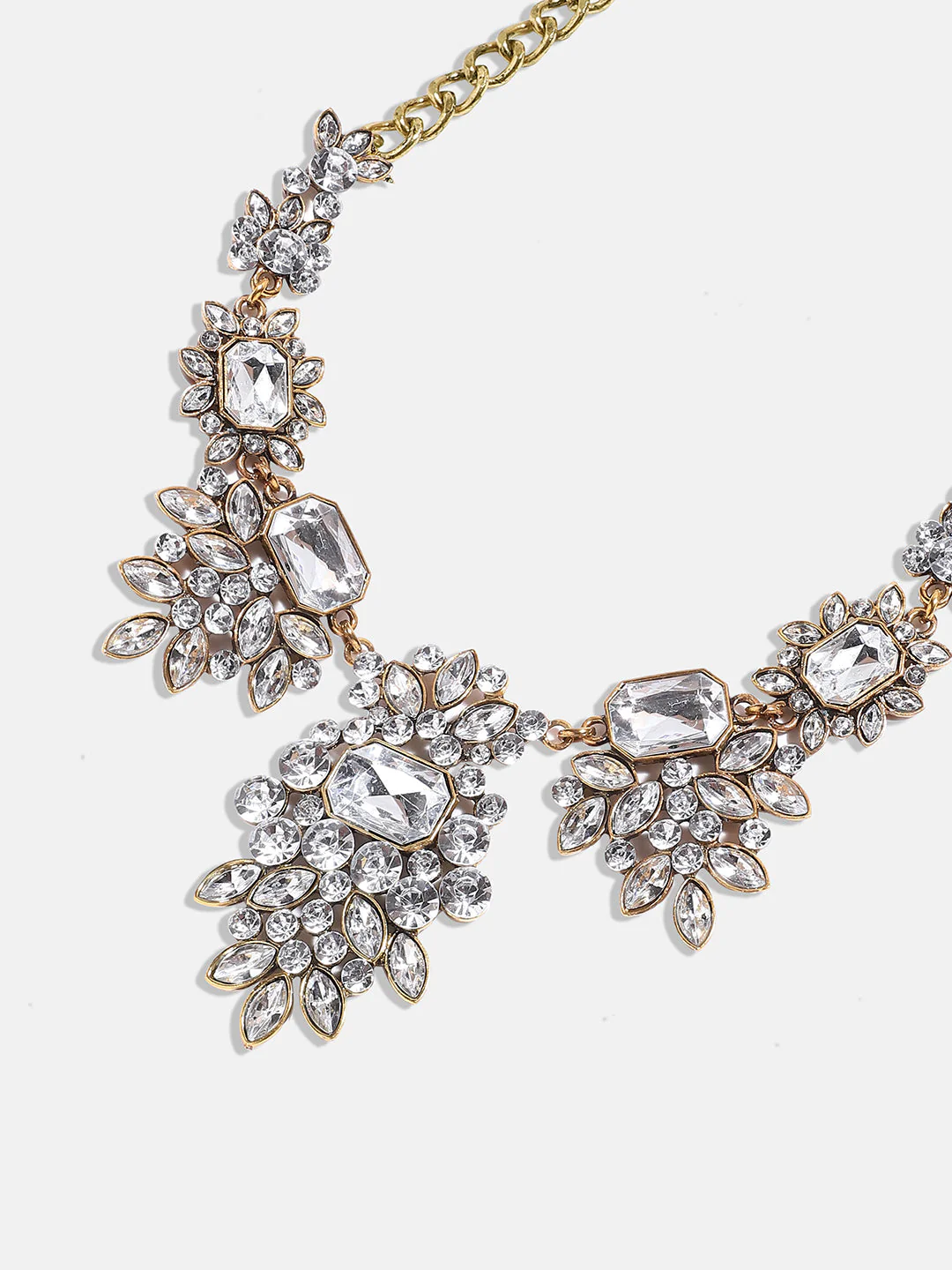 Gold Plated Stone Studded Choker Necklace - Image 5