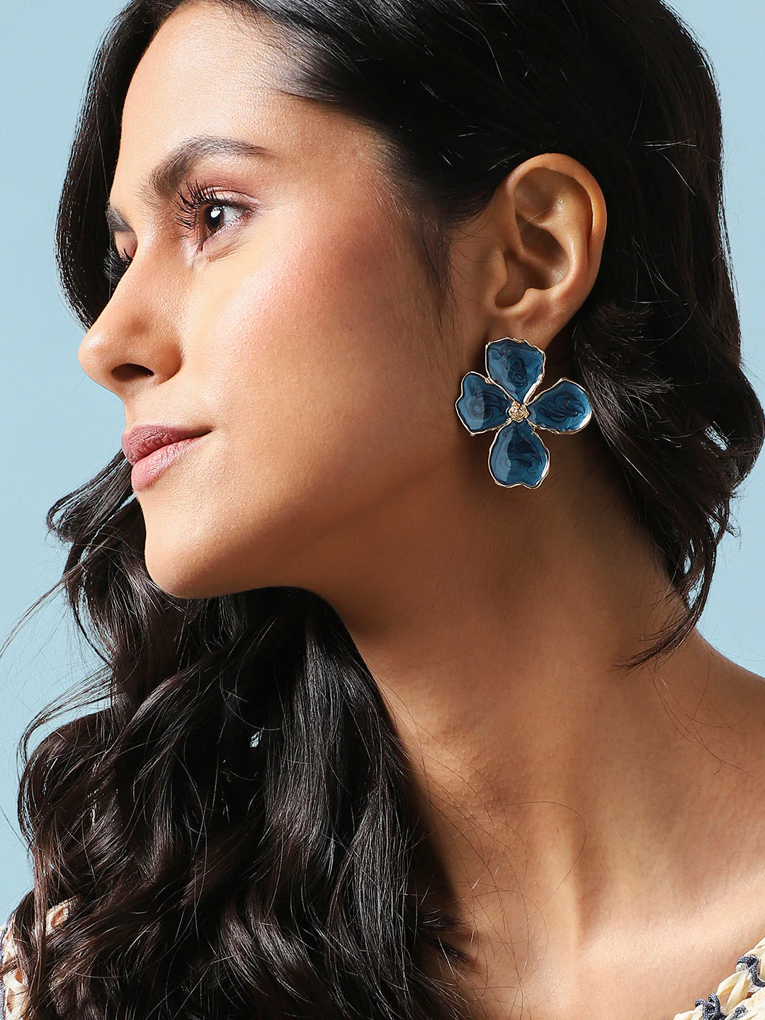 Gold-Plated Studs Earrings - Image 2