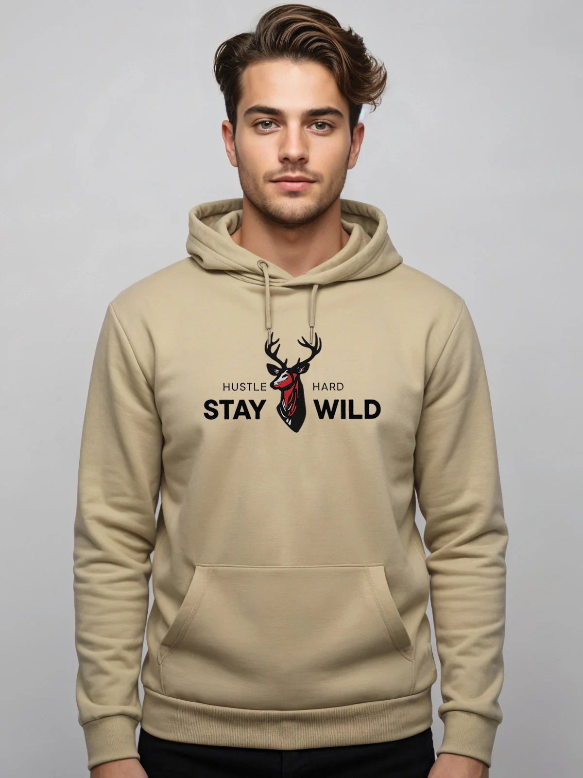 Hustle Hard Stay Wild Hoodie - Image 8
