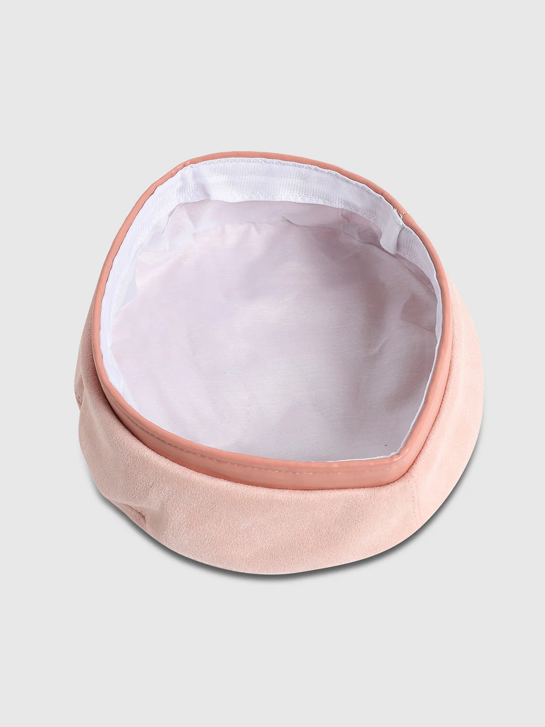 Contrast Texture Beret Hat - Baby Pink - Image 5