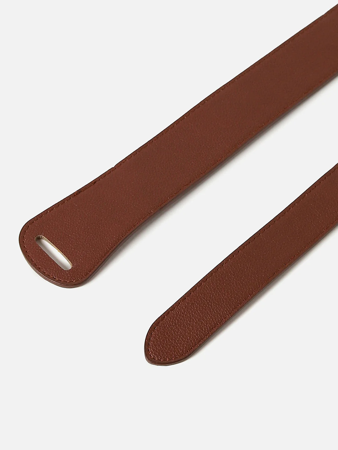 Brown Solid Twist Belt - Image 7