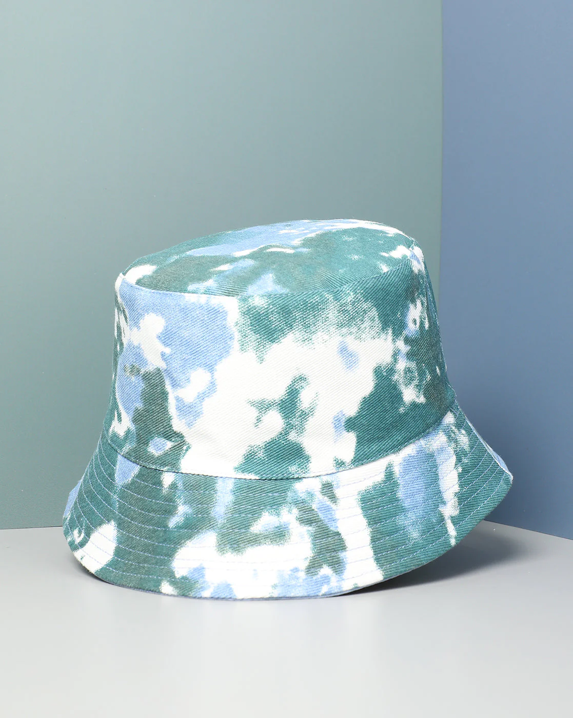 Blue Tie-Dye Bucket Hat - Image 3