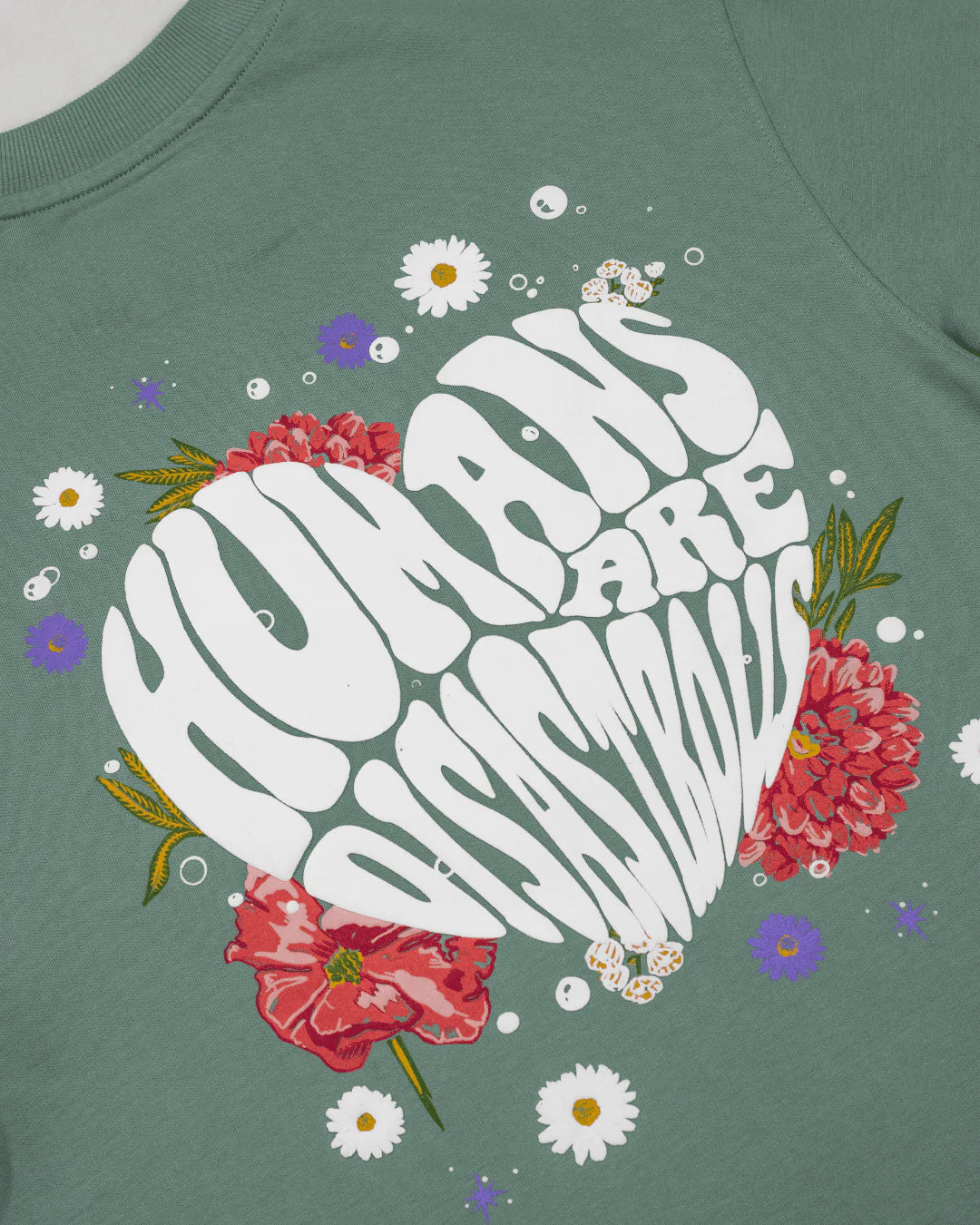 Humans are Disastrous Oversized T-shirt - Image 4