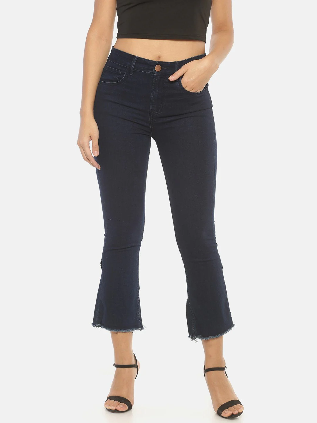 IS.U Indigo Mid Rise Flare Jeans - Image 3