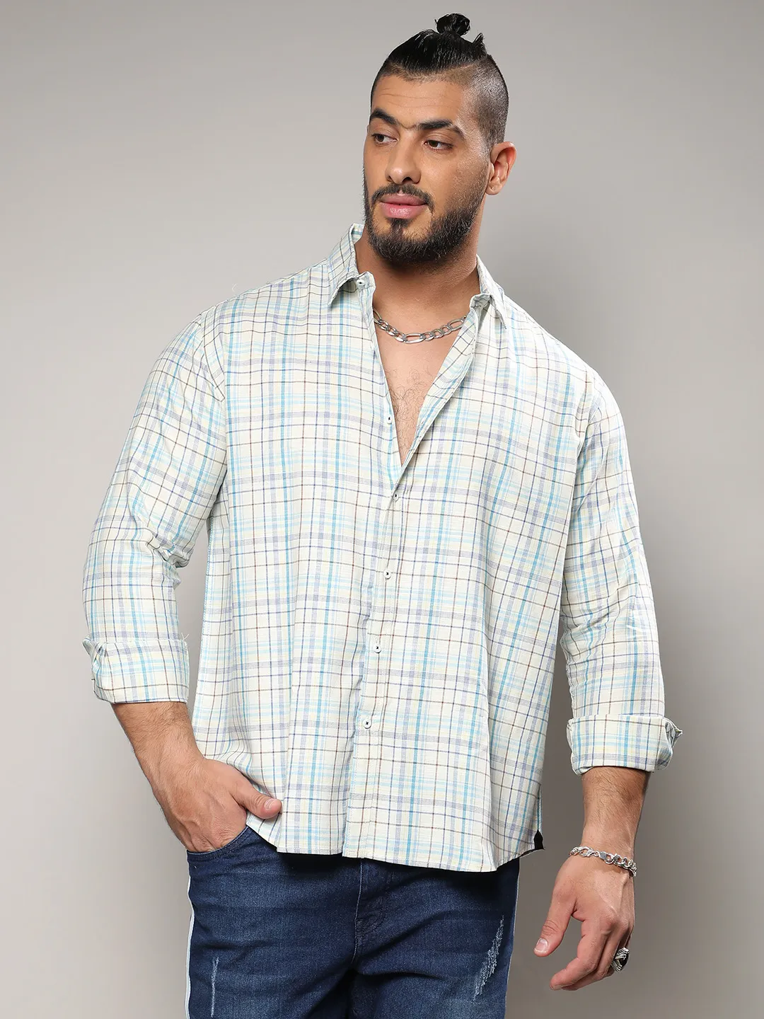 Multicolour Checkered Casual Shirt - Image 2
