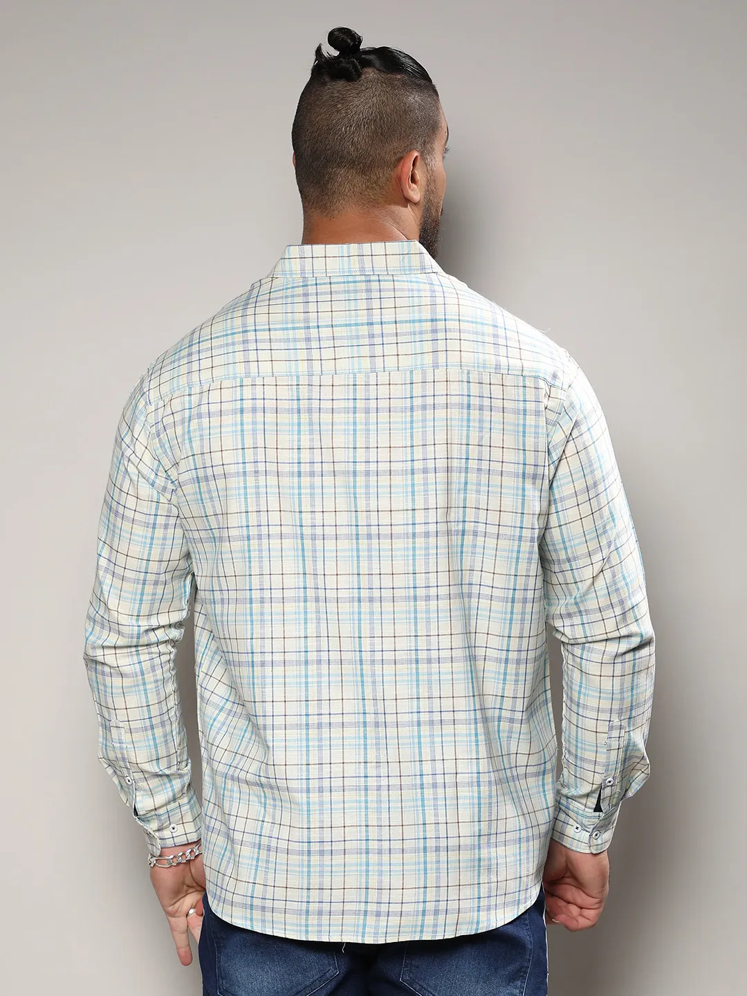 Multicolour Checkered Casual Shirt - Image 4