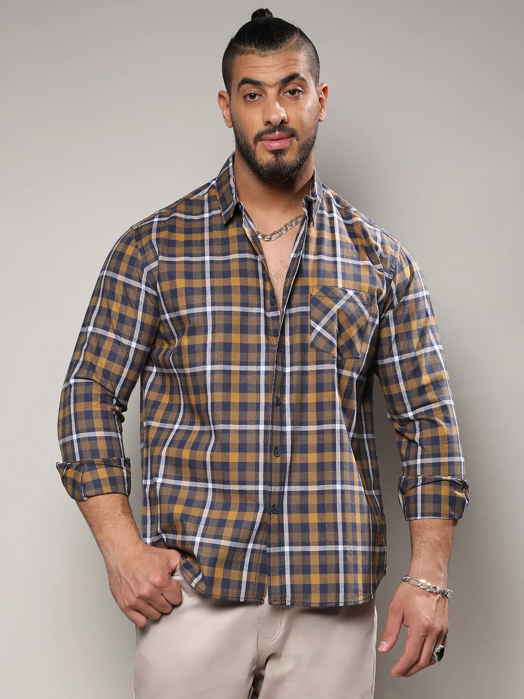 Multicolour Checkered Casual Shirt - Image 2