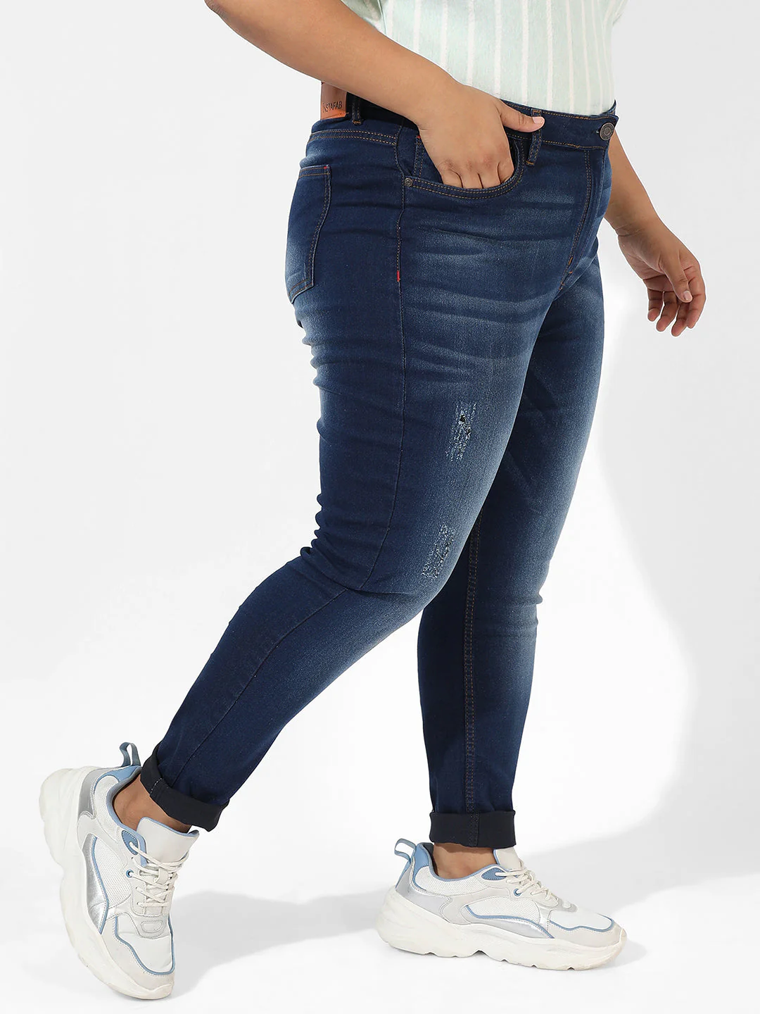 Mid-Rise Dark-Wash Denim Jeans - Image 3