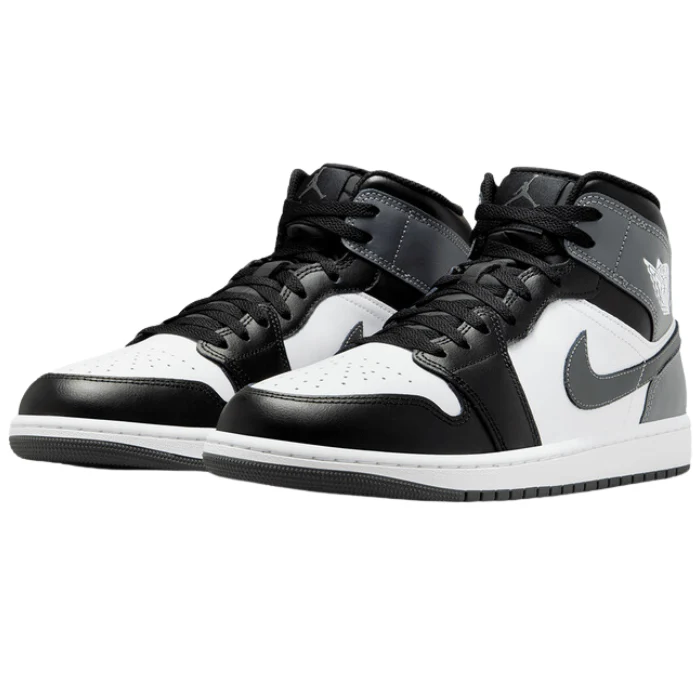 Jordan 1 Mid Black white iron grey - Image 2