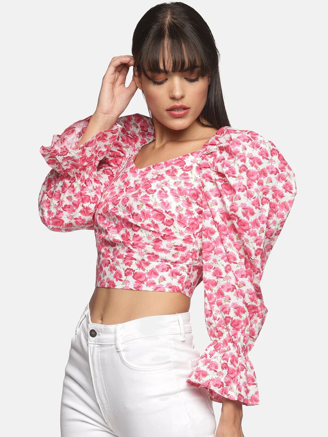 IS.U Long sleeve wrap crop top - Image 3