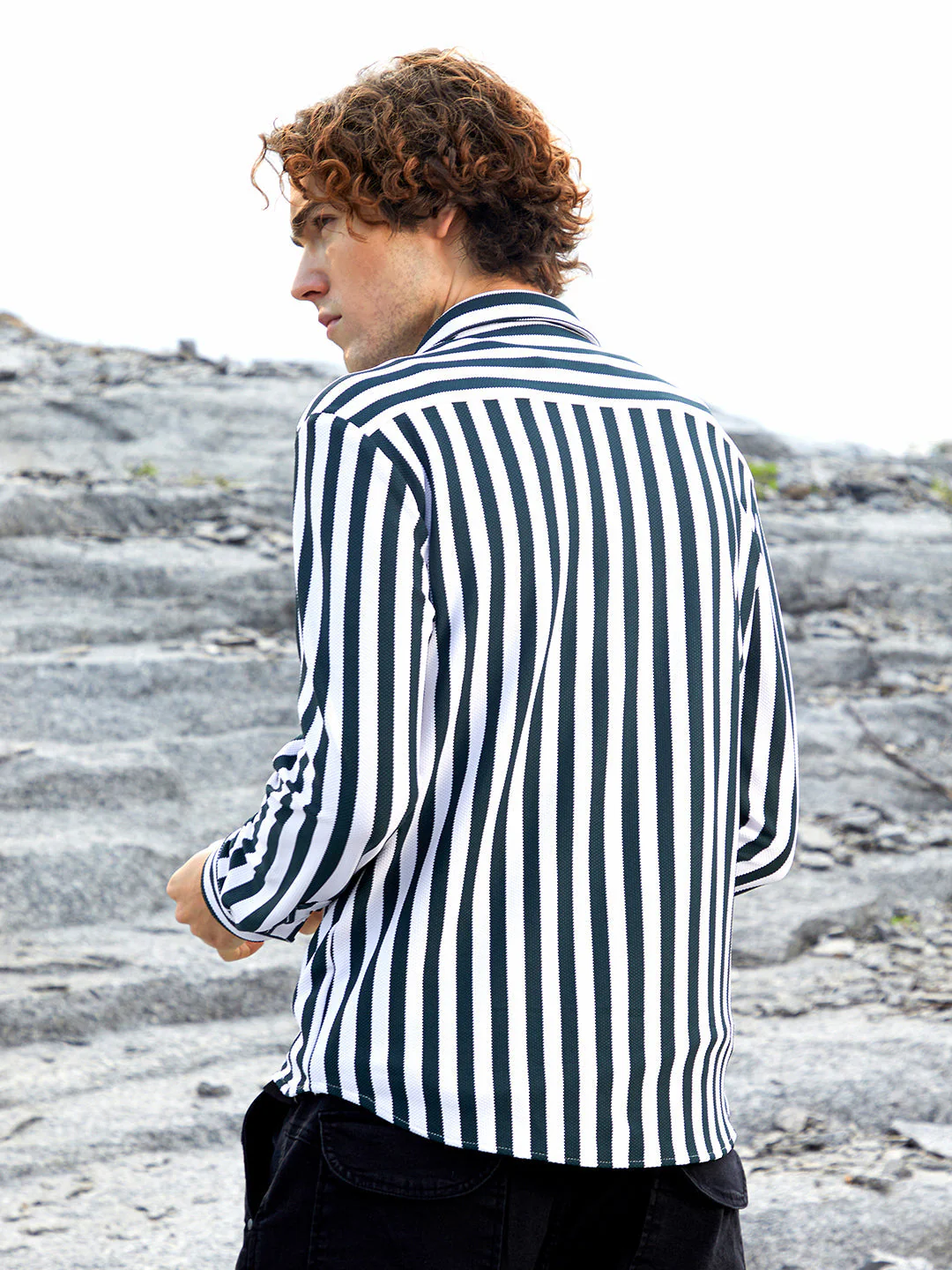 Nautical-Stripe Utility Shirt - Image 4