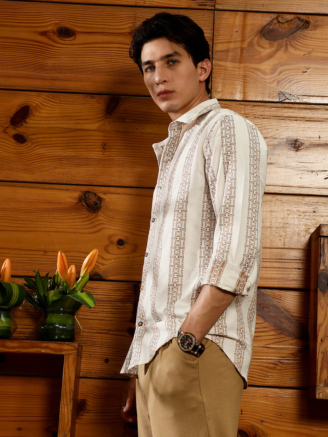 Indie-Stripe Jacquard Shirt - Image 3