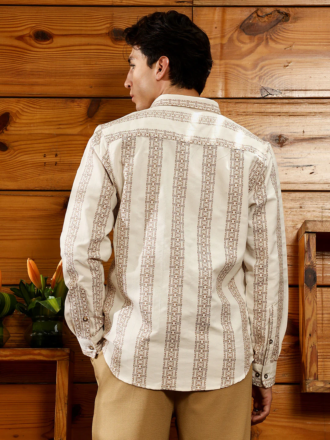 Indie-Stripe Jacquard Shirt - Image 4