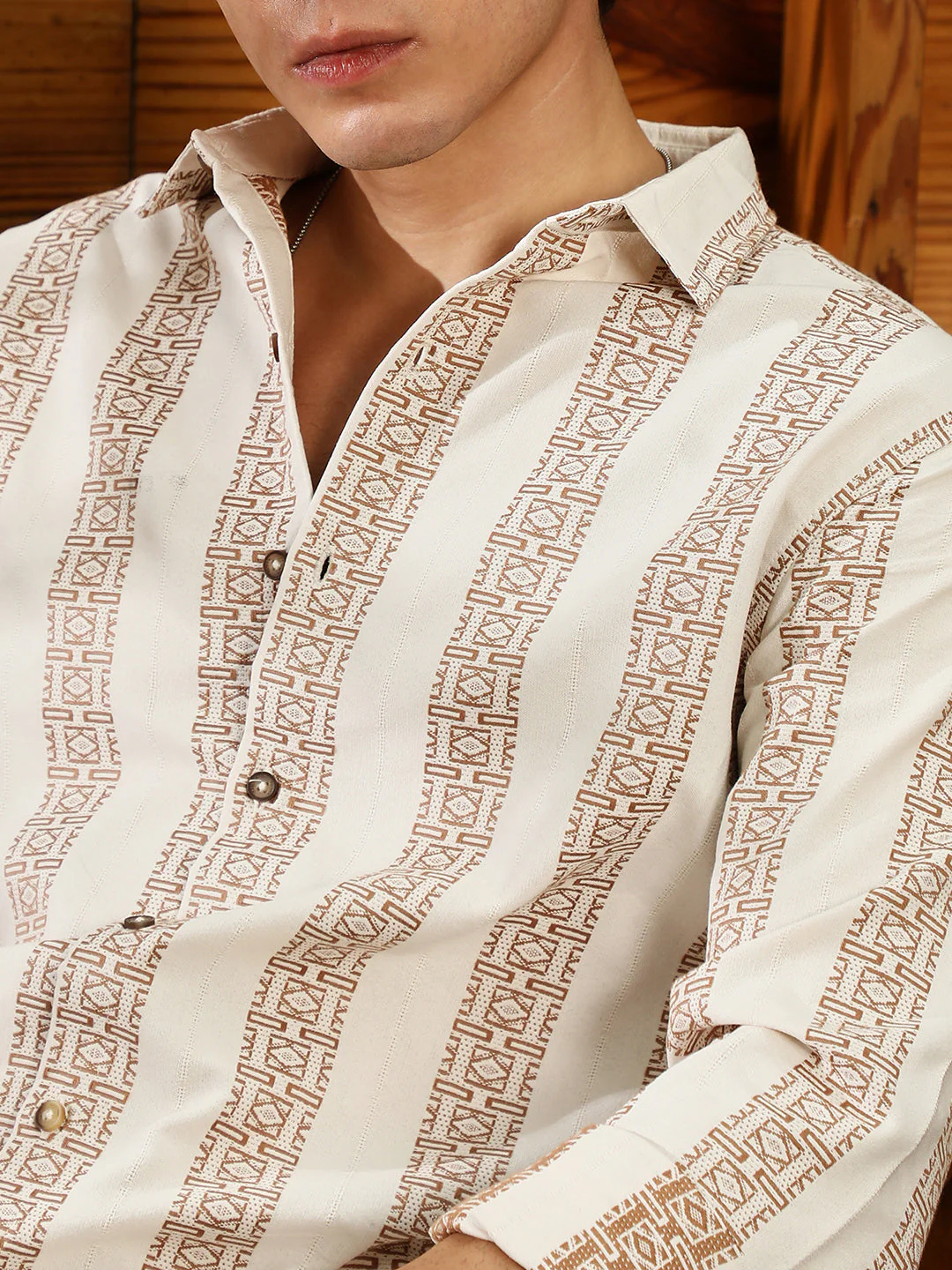 Indie-Stripe Jacquard Shirt - Image 7