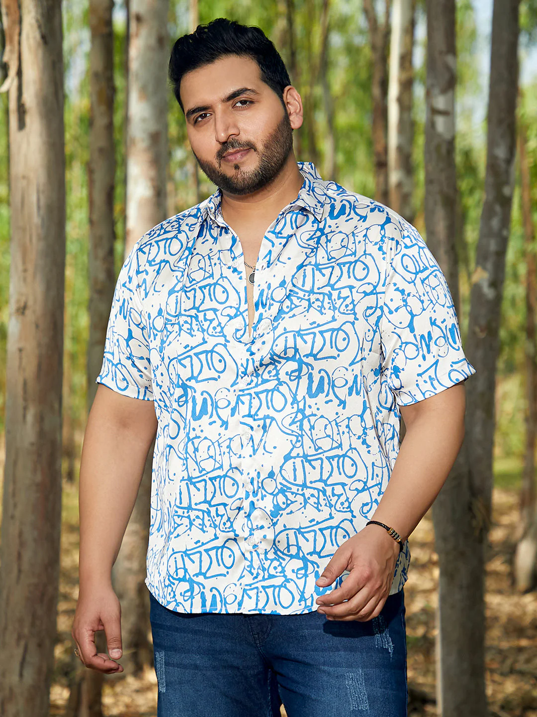 Graffiti Satin Shirt - Image 2