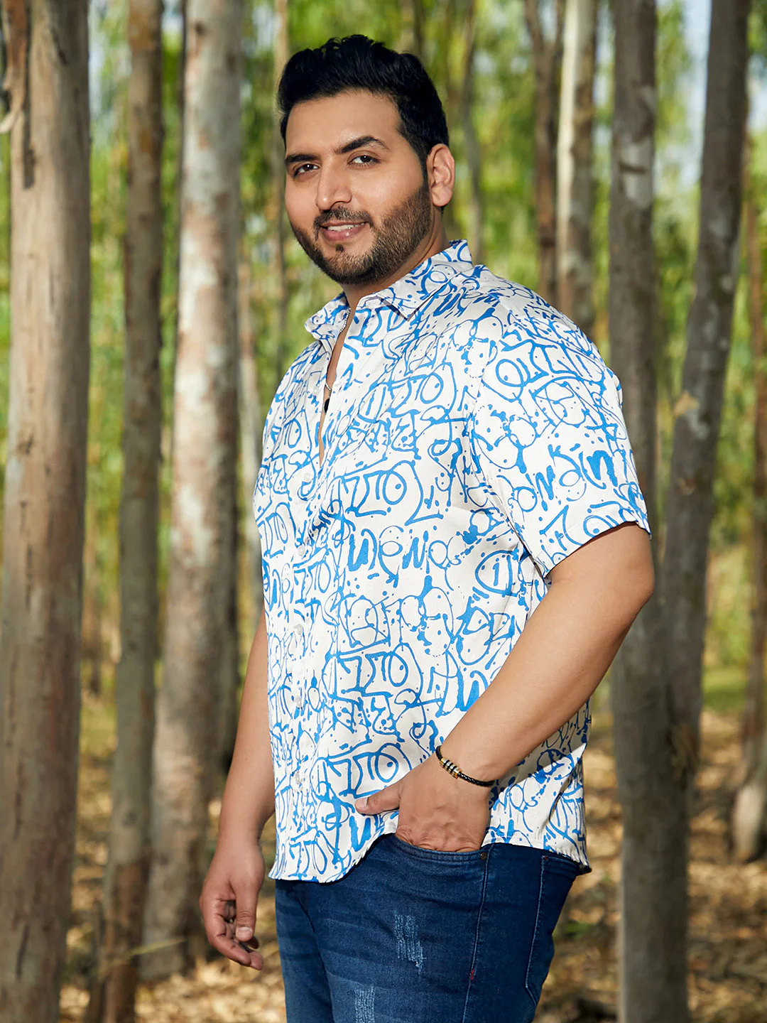 Graffiti Satin Shirt - Image 3