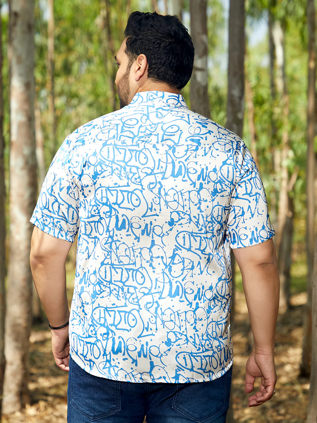Graffiti Satin Shirt - Image 4